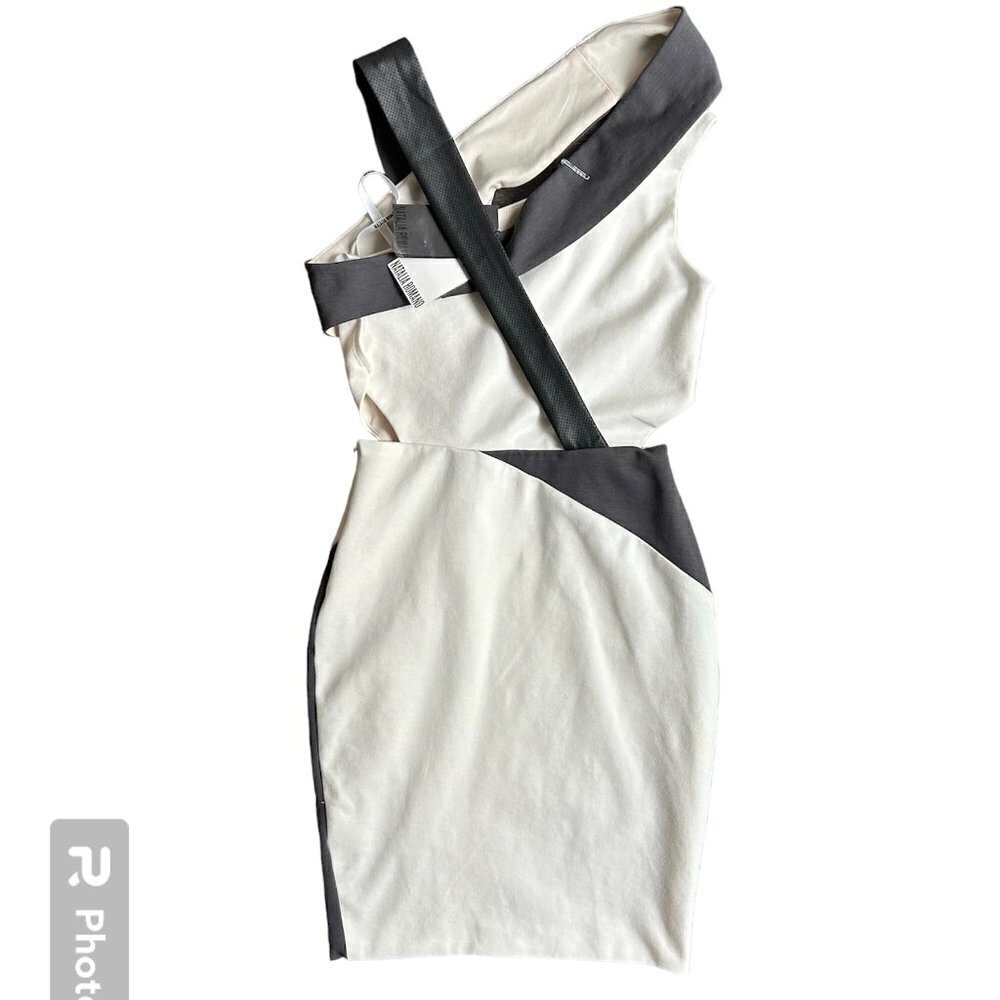 NATALIA ROMANO Cut Out Mini Bodycon Dress US M - Picture 2 of 6